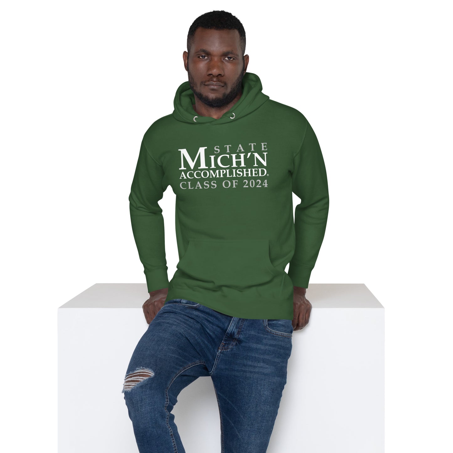 State Accomplished Grad 2024 Unisex Green Hoodie