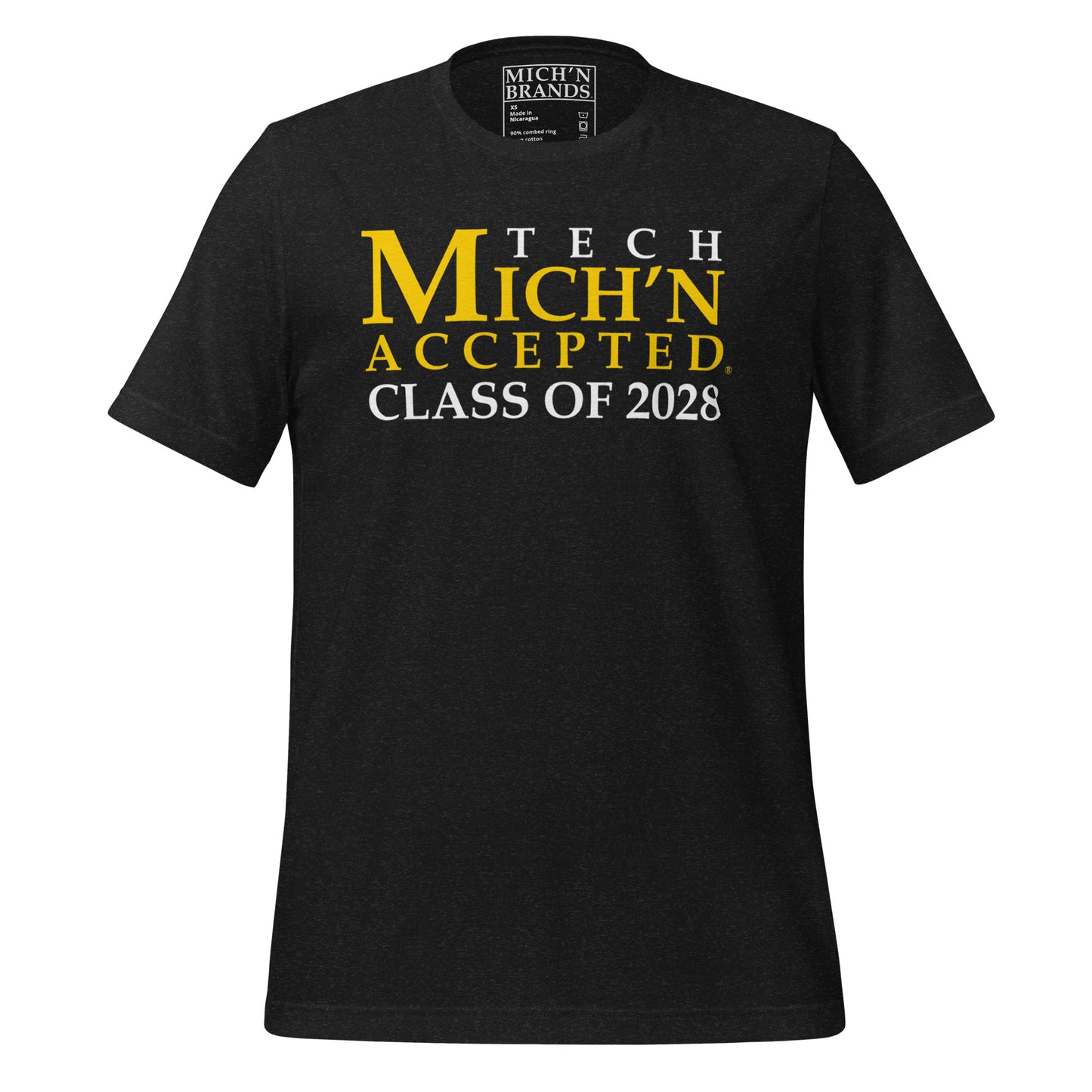 Tech Accepted Grad 2028 Unisex Black T-Shirt