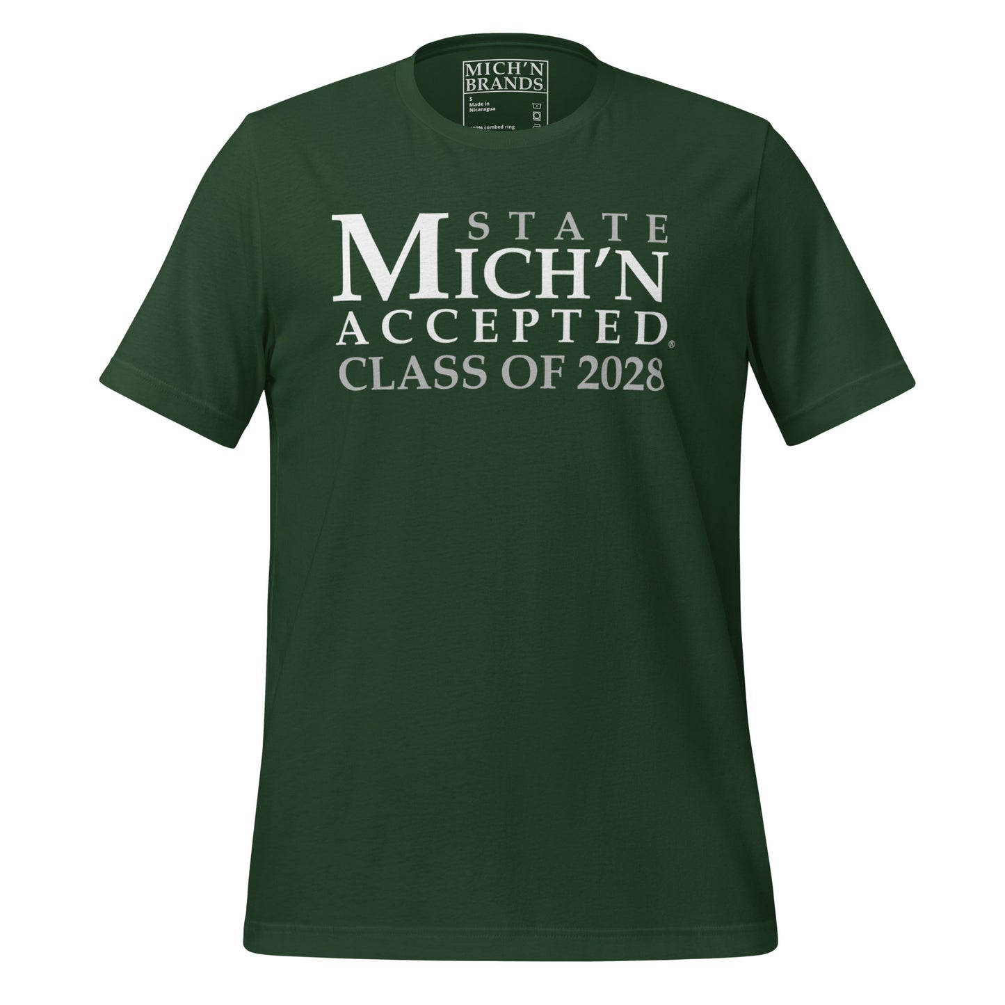 State Accepted Grad 2028 Unisex Green T-Shirt