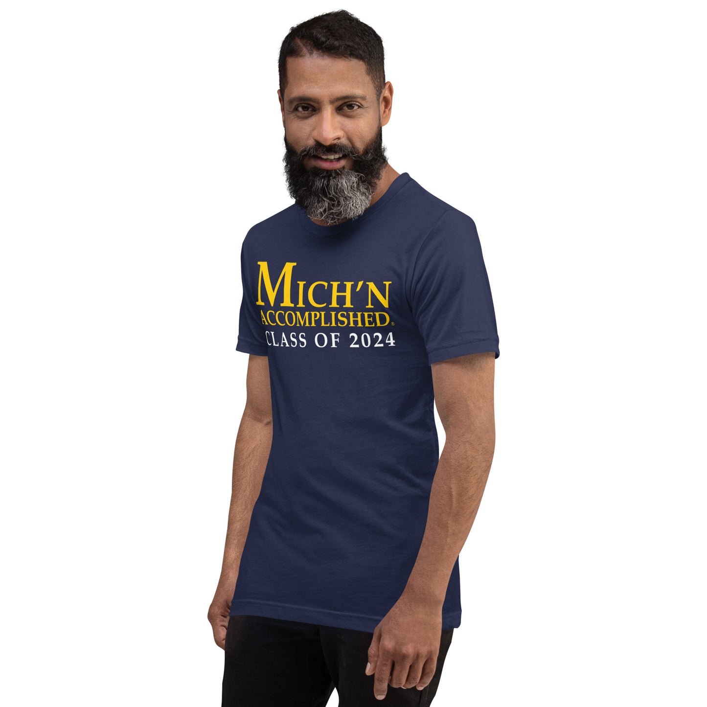 Michigan Accomplished Grad 2024 Unisex Blue T-Shirt