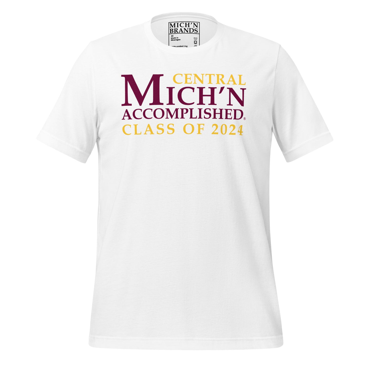 Central Accomplished Grad 2024 Unisex White T-Shirt