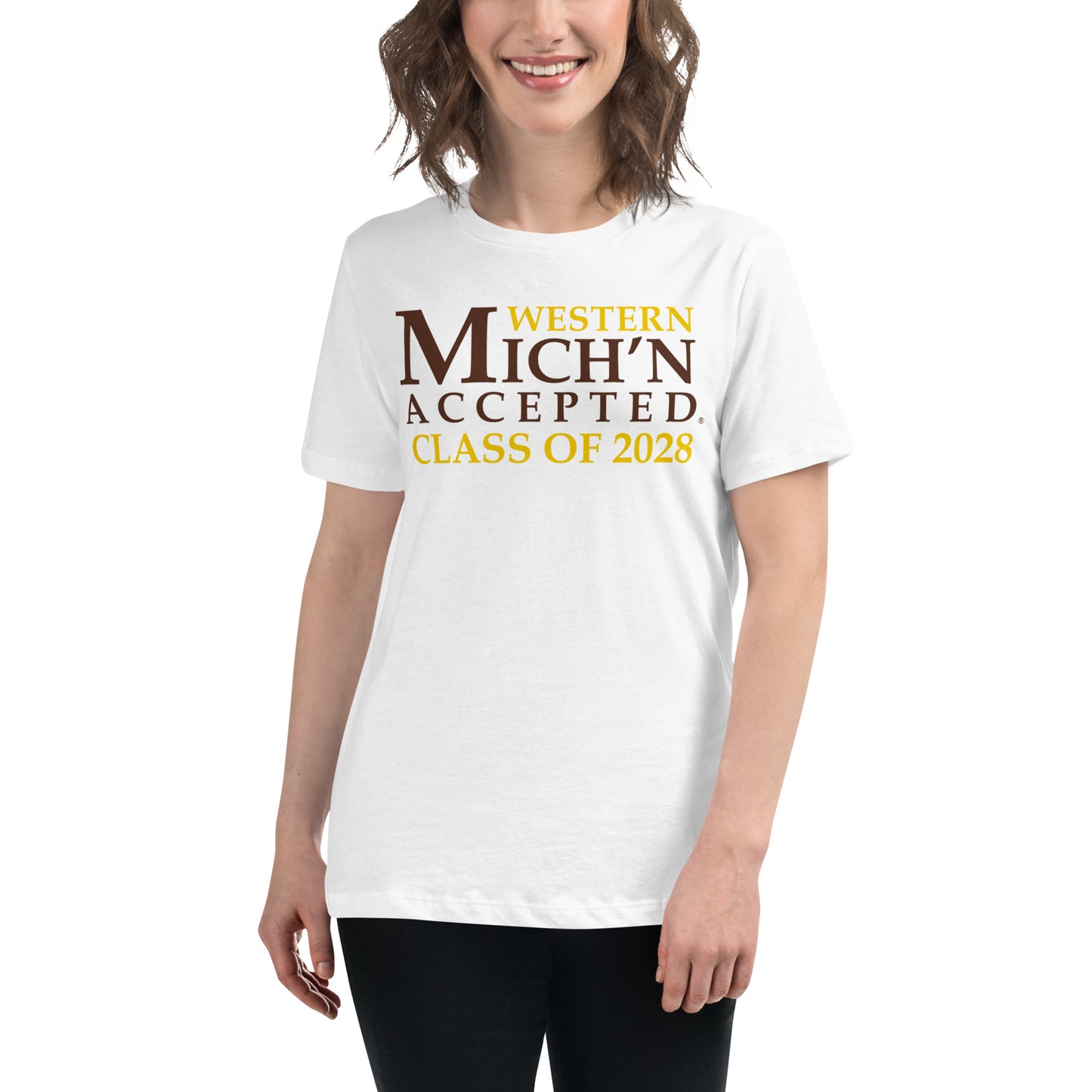 Western Accepted Grad 2028 Women's White T-Shirt