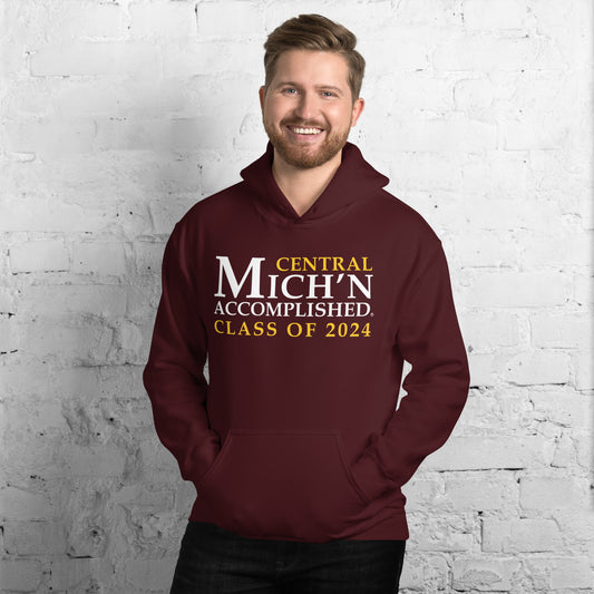 Central Accomplished Grad 2024 Unisex Maroon Hoodie