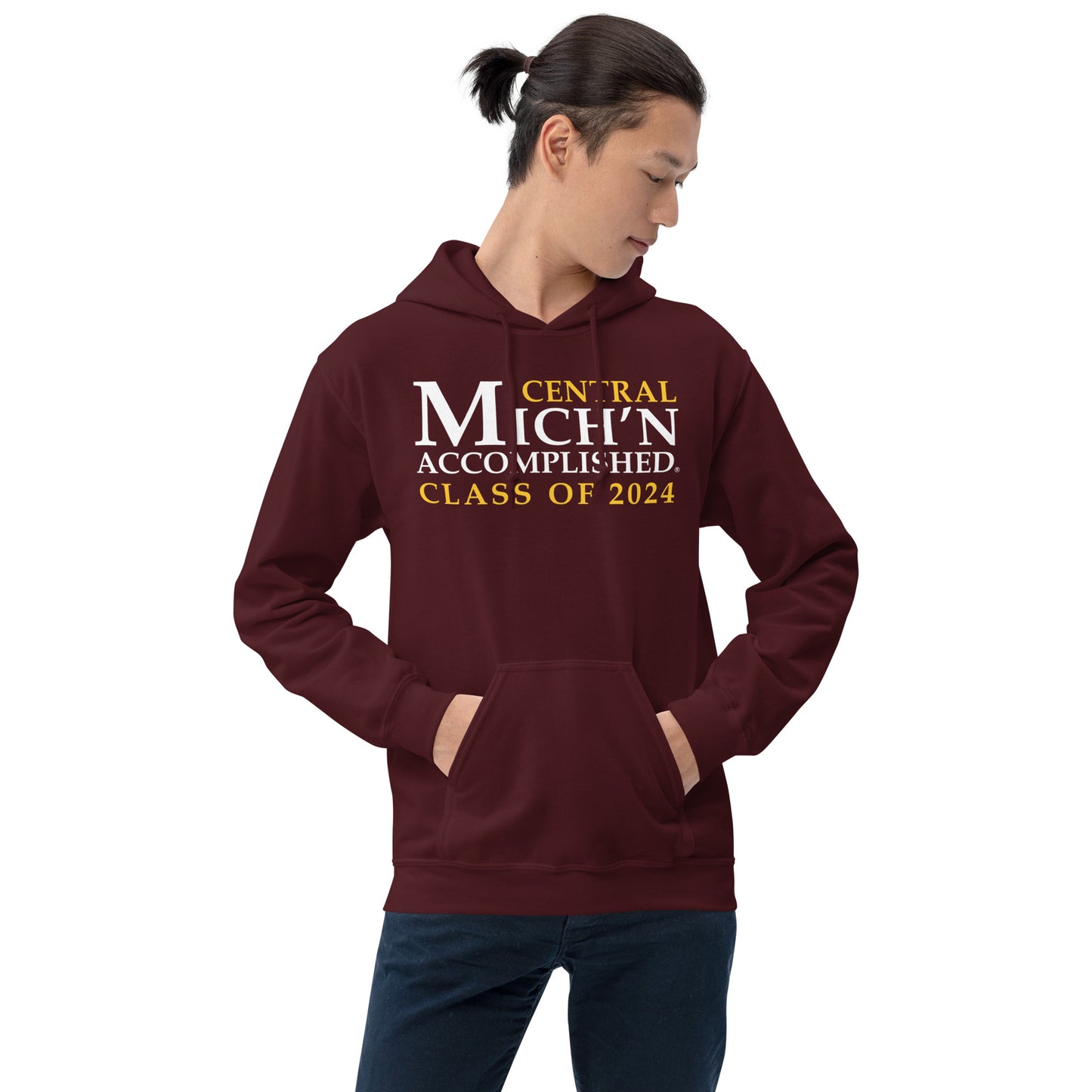 Central Accomplished Grad 2024 Unisex Maroon Hoodie