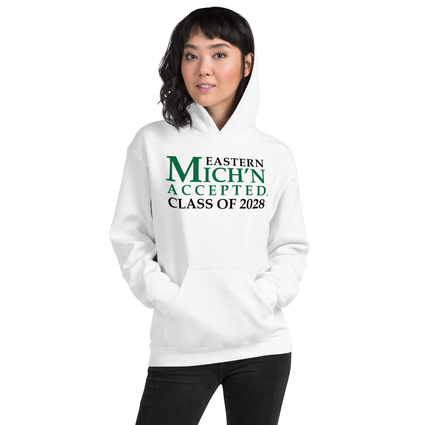 Eastern Accepted Grad 2028 Unisex Green Hoodie