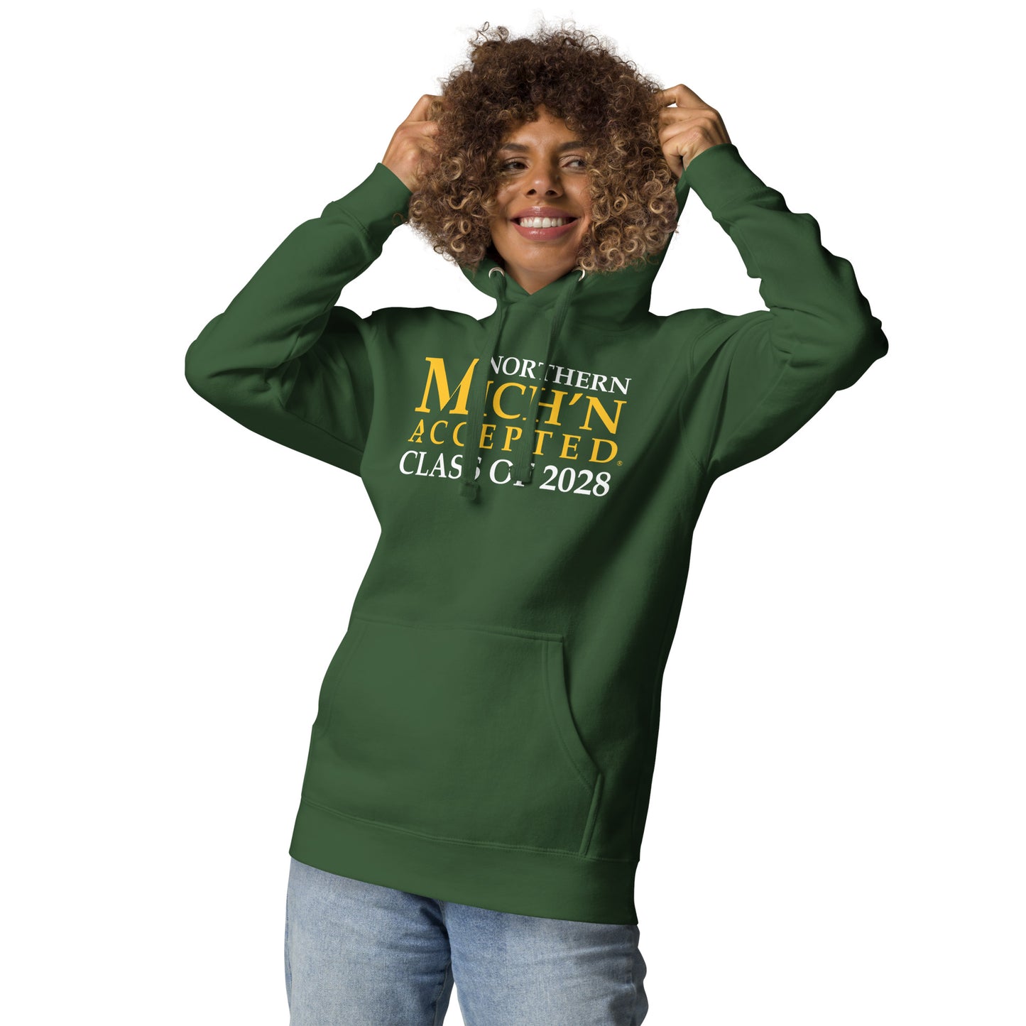 Northern Accepted Grad 2028 Unisex Green Hoodie