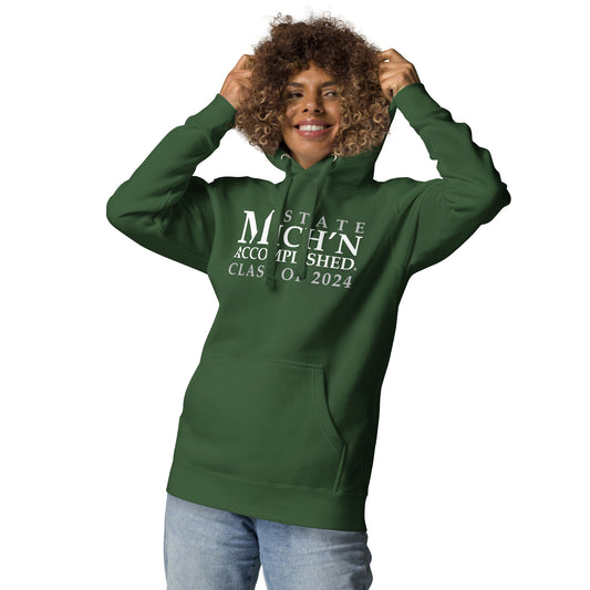 State Accomplished Grad 2024 Unisex Green Hoodie