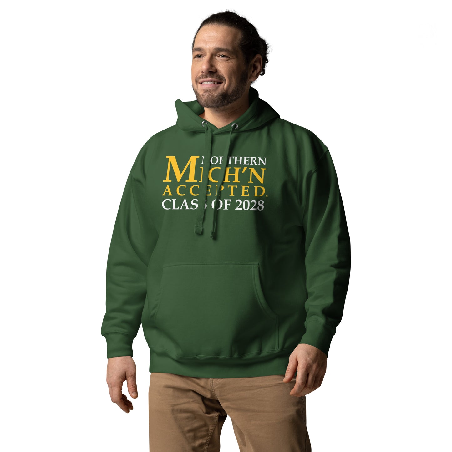 Northern Accepted Grad 2028 Unisex Green Hoodie