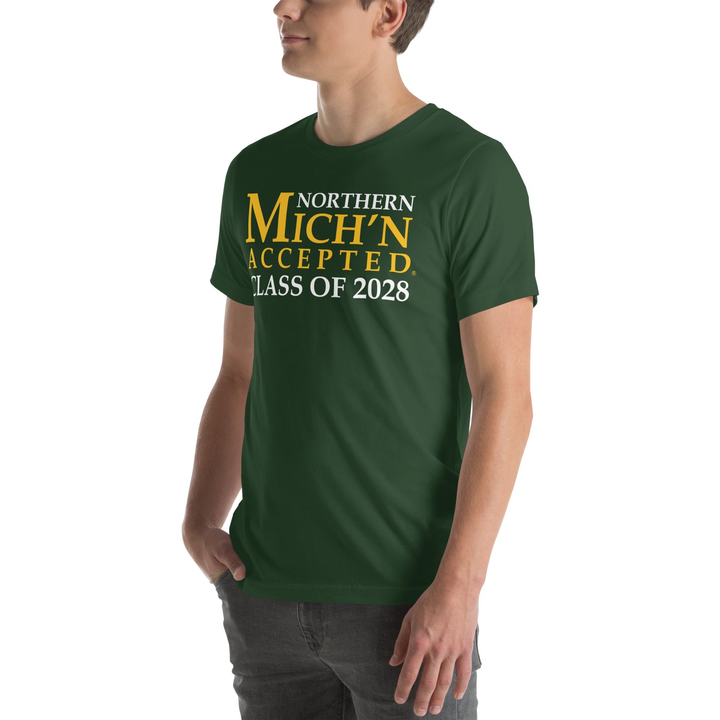 Northern Accepted Grad 2028 Unisex Green T-Shirt