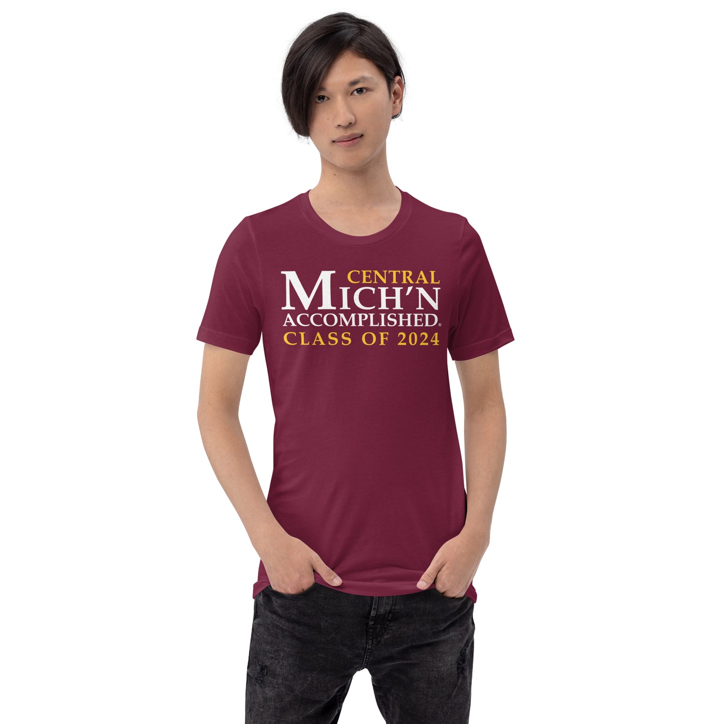 Central Accomplished Grad 2024 Unisex Maroon T-Shirt