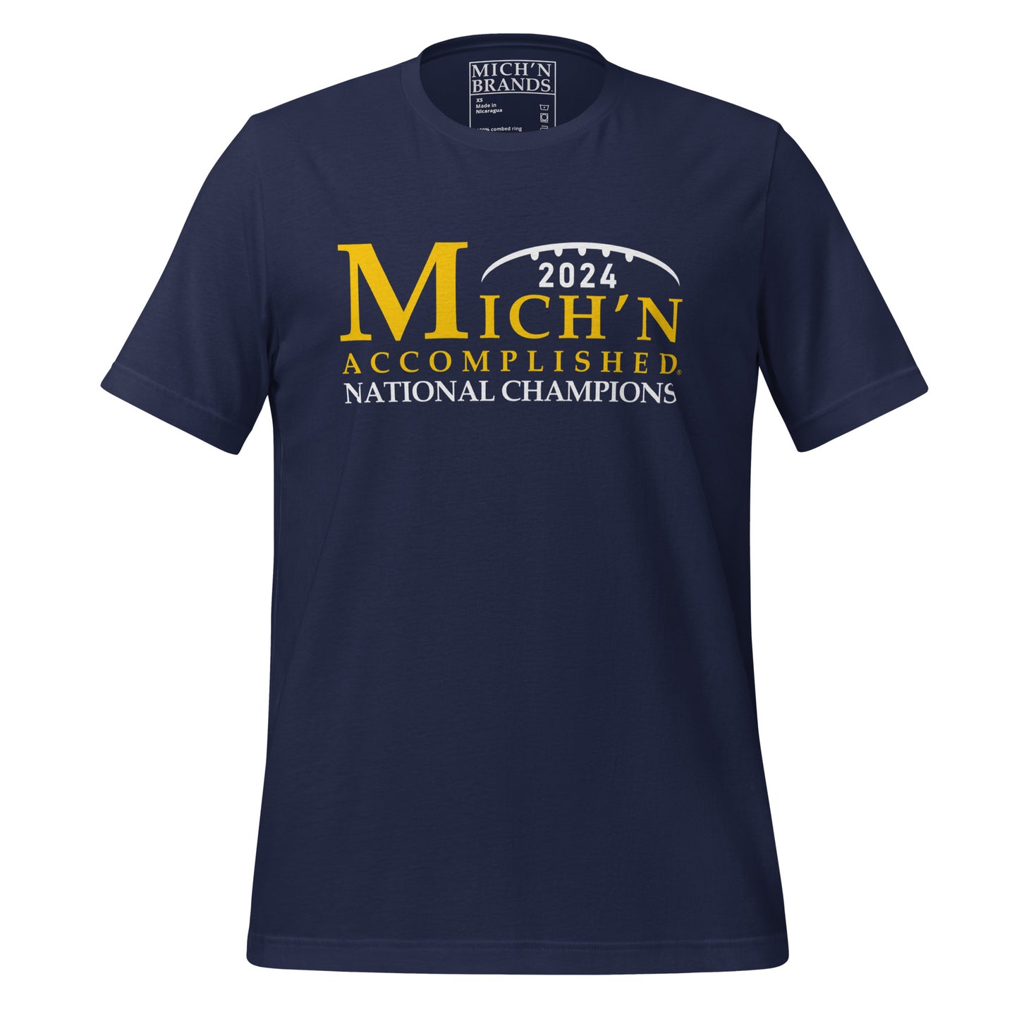 Michigan Accomplished Champs 2024 Unisex Blue T-Shirt