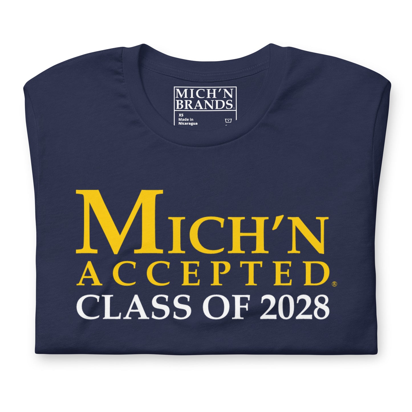 Michigan Accepted Grad 2028 Unisex Blue T-Shirt