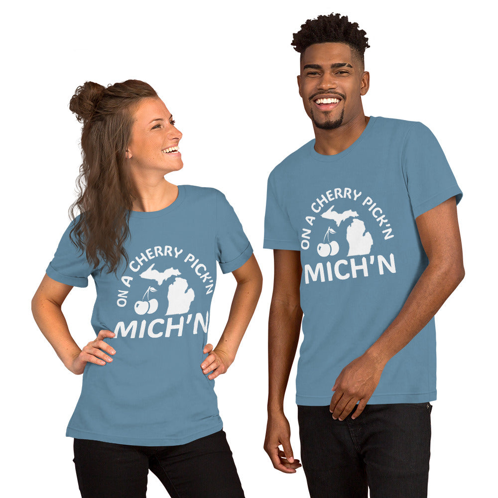 Cherry Pick'n Mich'n Unisex T-Shirt