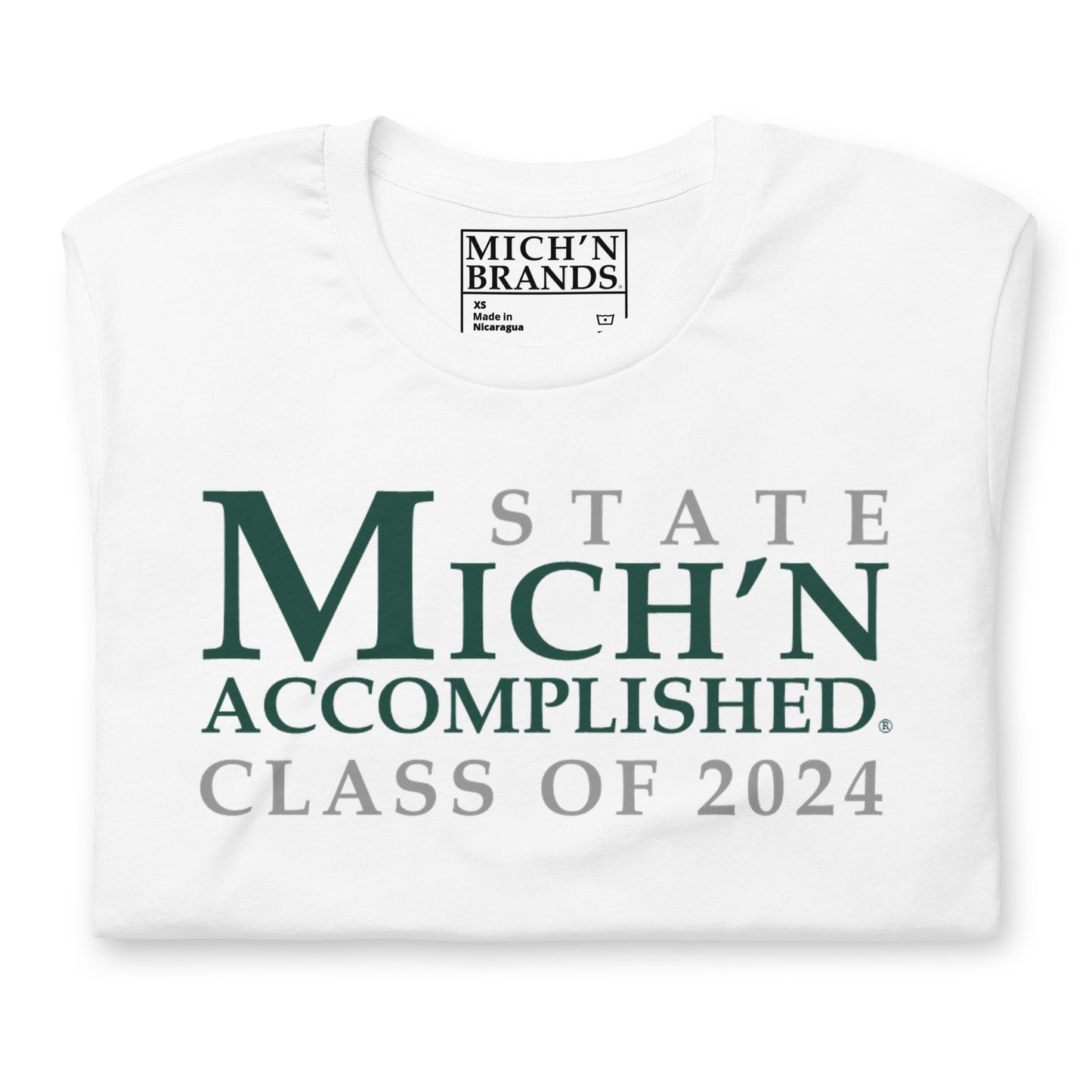 State Accomplished Grad 2024 Unisex White T-Shirt