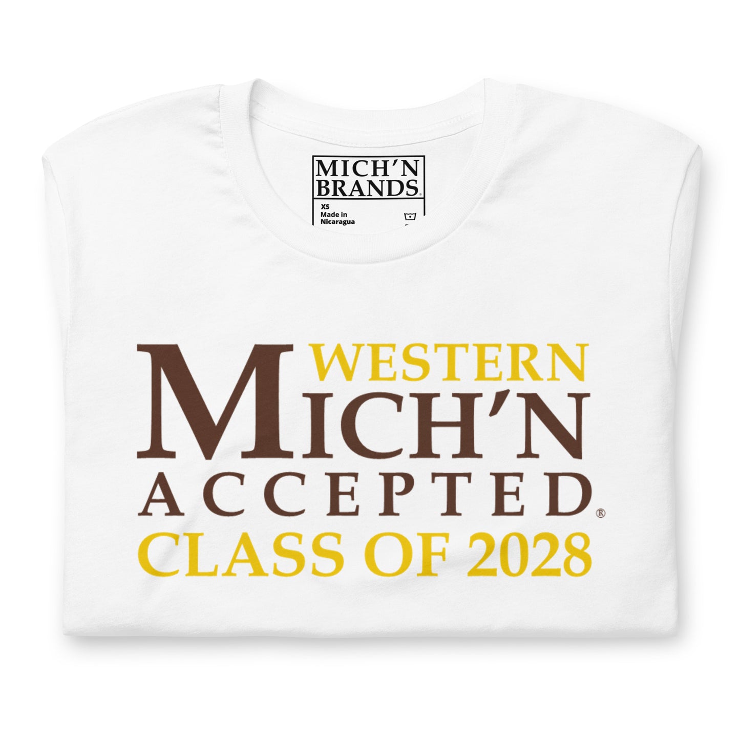 Western Accepted Grad 2028 Unisex White T-Shirt