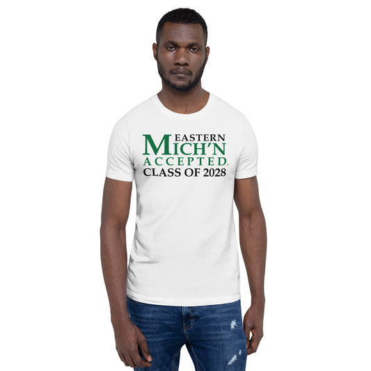 Eastern Accepted Grad 2028 Unisex White T-Shirt