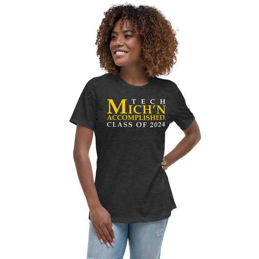 Tech Accomplished Grad 2024 Women's Black T-Shirt