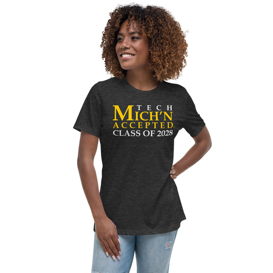 Tech Accepted Grad 2028 Women's Black T-Shirt