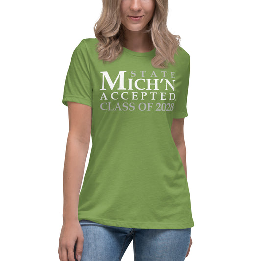 State Accepted Grad 2028 Women's Green T-Shirt