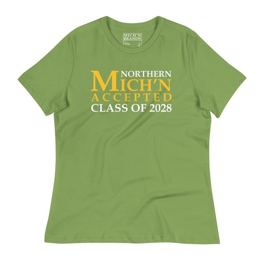 Northern Accepted Grad 2028 Women's Green T-Shirt