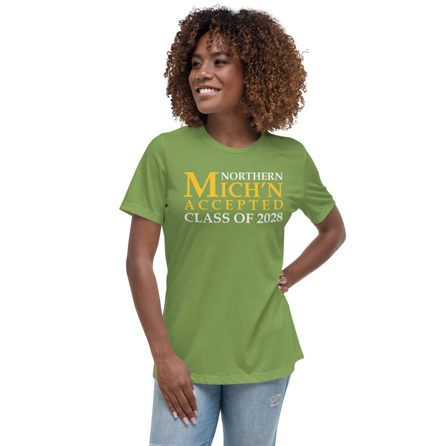 Northern Accepted Grad 2028 Women's Green T-Shirt