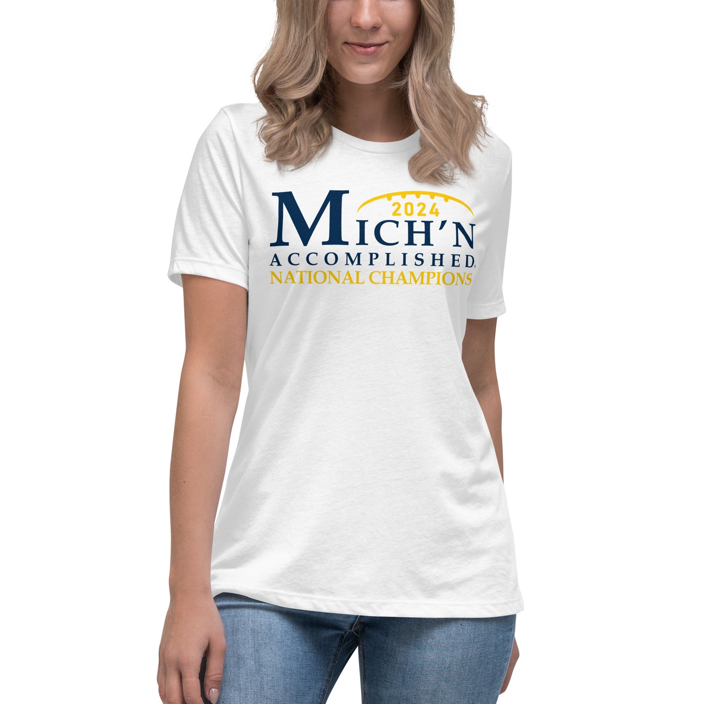 Michigan Accomplished Champs 2024 Women's White T-Shirt