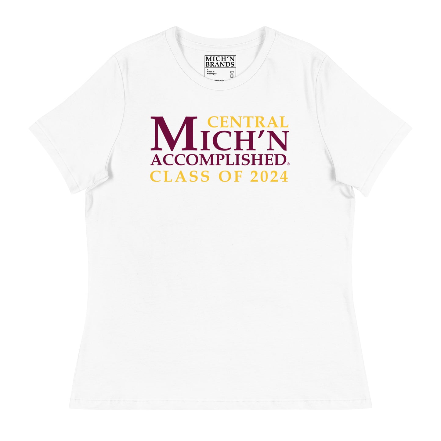 Central Accomplished Grad 2024 Women's White T-Shirt