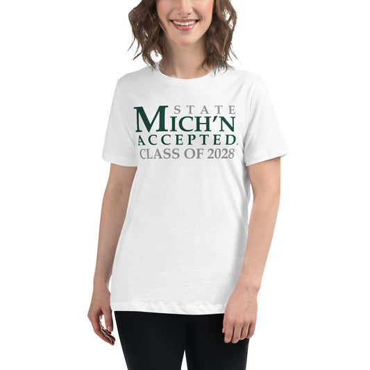 State Accepted Grad 2028 Women's White T-Shirt